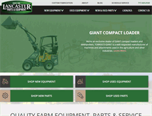 Tablet Screenshot of lancasterpartsandequipment.com